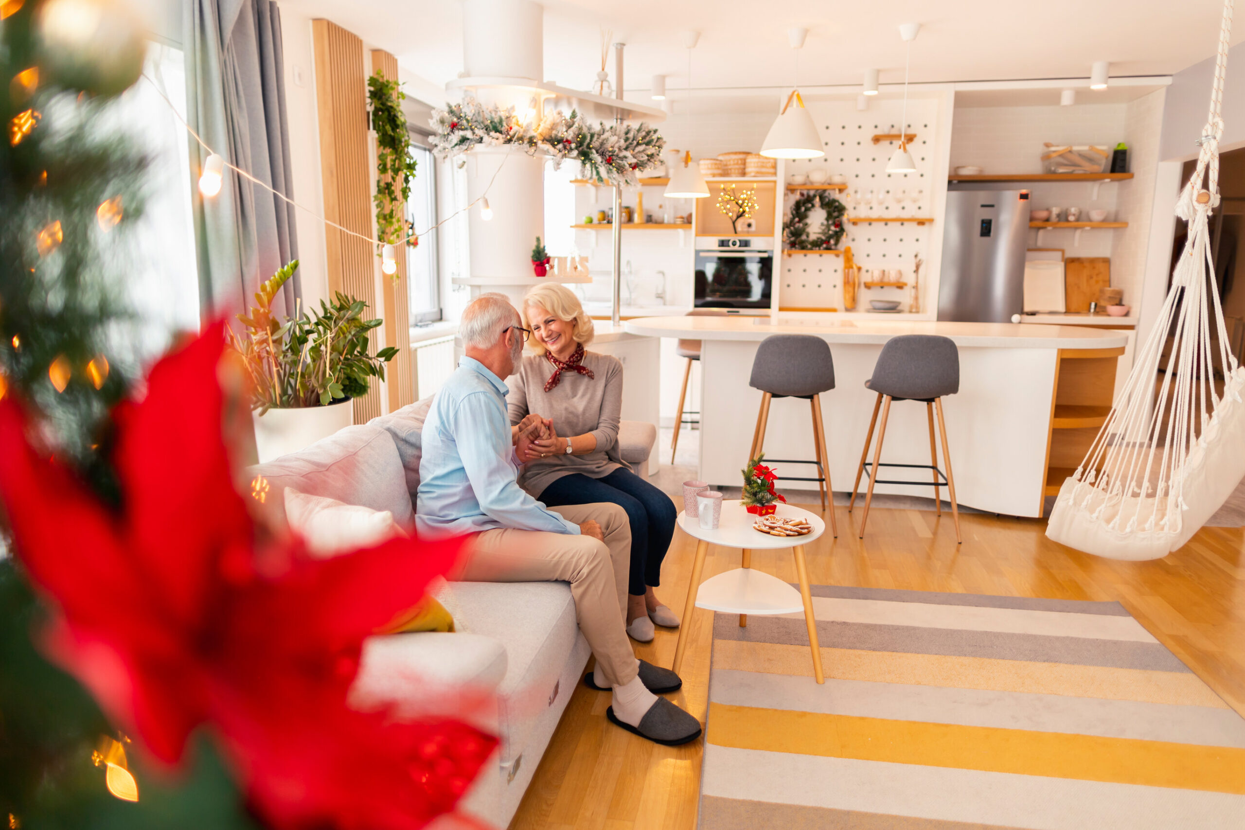 Holiday time at independent living near me in Torrey Pines.